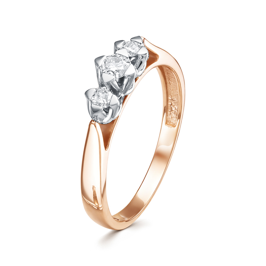 Кольцо, золото, бриллиант, 3397-110